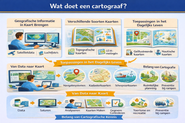 Alles over het beroep cartograaf Wat doet een cartograaf