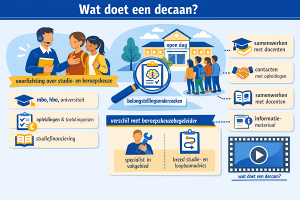Alles over het beroep decaan Wat doet een decaan