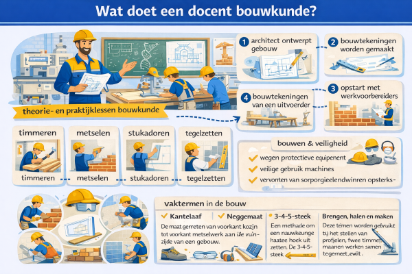 Wat doet een docent bouwkunde