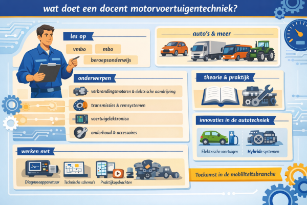 Wat doet een docent motorvoertuigentechniek