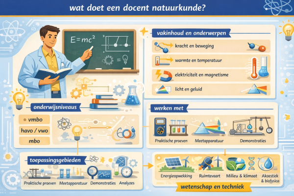 Alles over het beroep docent natuurkunde Wat doet een docent natuurkunde
