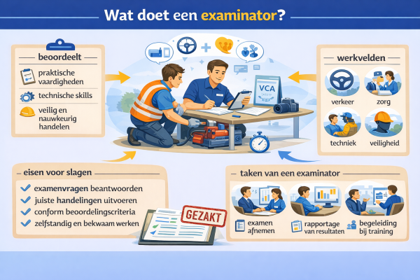 Alles over het beroep examinator Wat doet een examinator