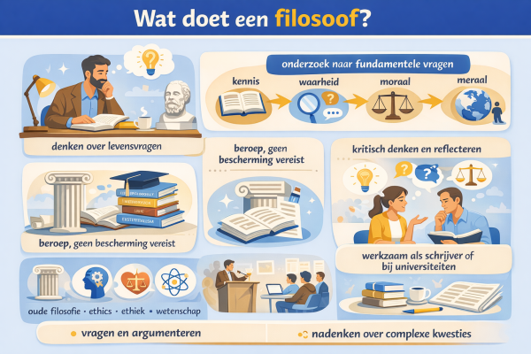 Alles over het beroep filosoof Wat doet een filosoof