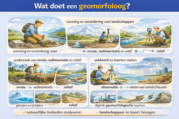 Alles over het beroep geomorfoloog Wat doet een geomorfoloog