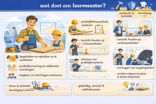 Alles over het beroep leermeester Wat doet een leermeester