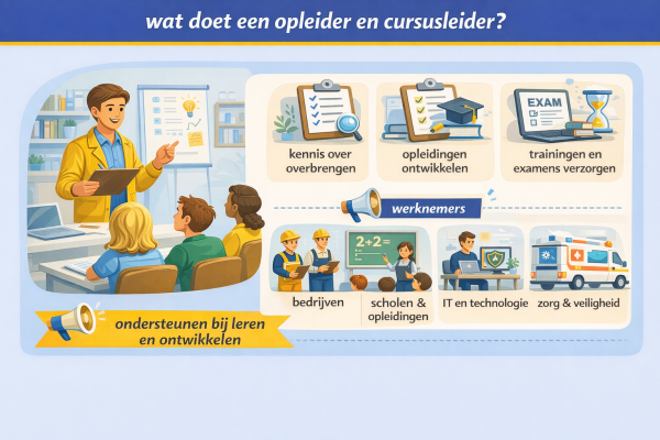 Wat doet een opleider en cursusleider