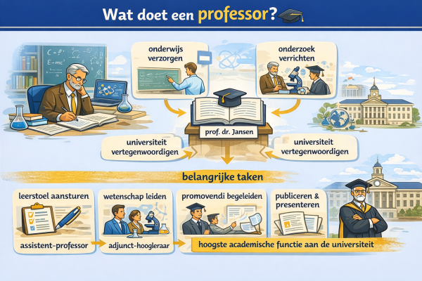 Alles over het beroep professor Wat doet een professor