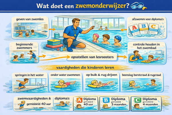 Wat doet een zwemonderwijzer