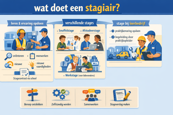 Alles over het beroep stagiair Wat doet een stagiair