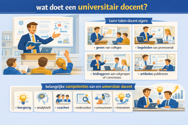 Alles over het beroep universitair docent Wat doet een universitair docent