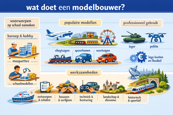 Alles over het beroep modelbouwer Wat doet een modelbouwer
