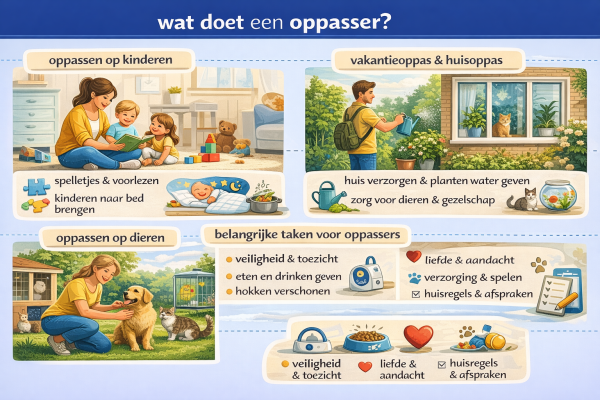 Alles over het beroep oppasser Wat doet een oppasser