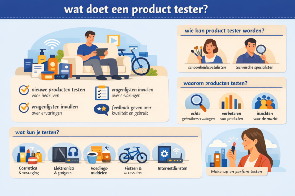 Alles over het beroep product tester Wat doet een product tester
