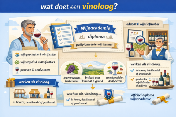 Alles over het beroep vinoloog Wat doet een vinoloog