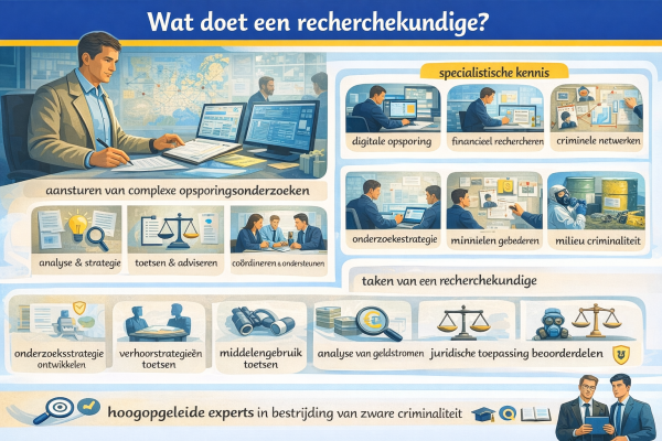 Alles over het beroep recherchekundige Wat doet een recherchekundige