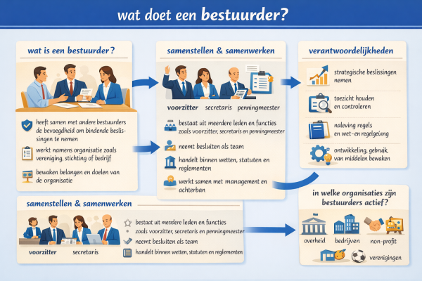 Alles over het beroep bestuurder Wat doet een bestuurder