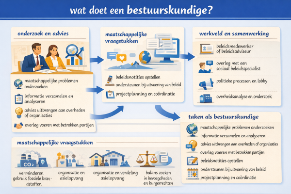 Alles over het beroep bestuurskundige Wat doet een bestuurskundige