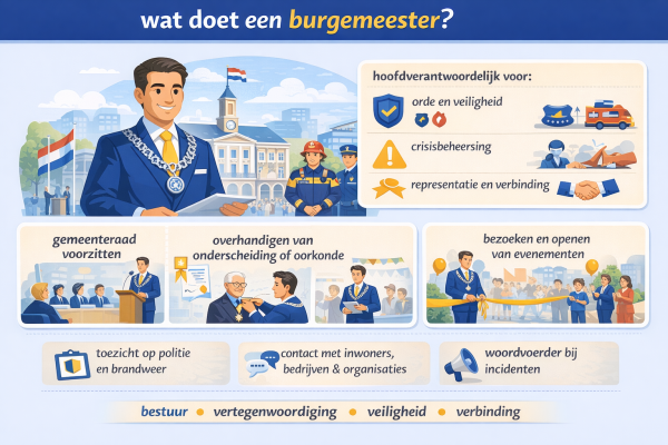 Alles over het beroep burgemeester Wat doet een burgemeester