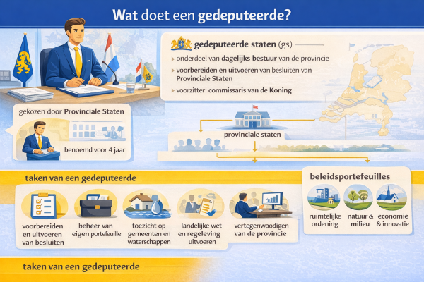Alles over het beroep gedeputeerde Wat doet een gedeputeerde