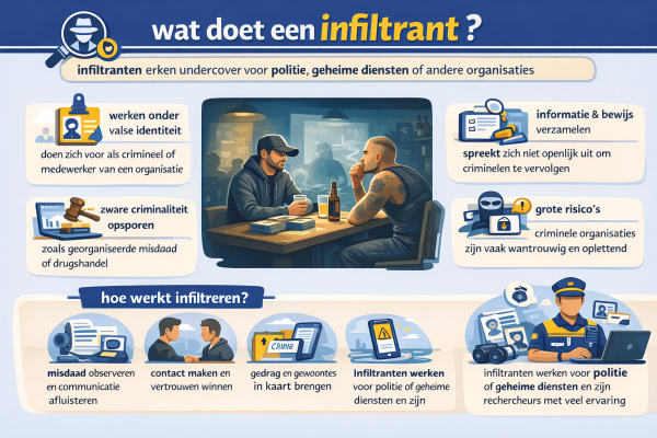 Alles over het beroep infiltrant Wat doet een infiltrant