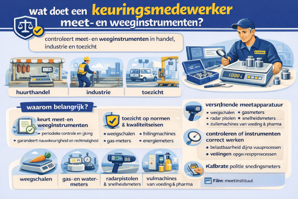 Wat doet een keuringsmedewerker meet- en weeginstrumenten
