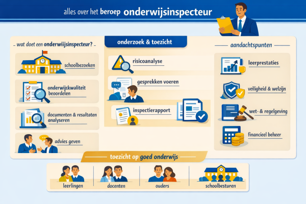 Alles over het beroep onderwijsinspecteur Wat doet een onderwijsinspecteur
