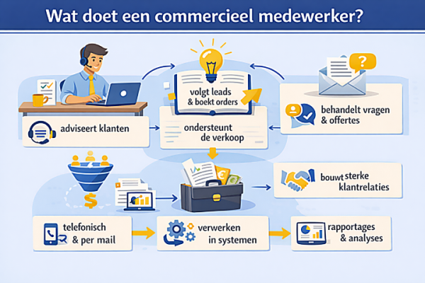 Wat doet een commercieel medewerker