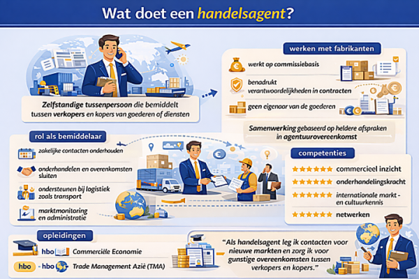 Wat doet een handelsagentt