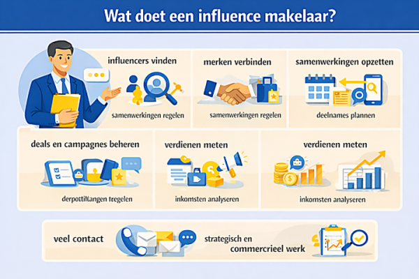 Wat doet een influence makelaar