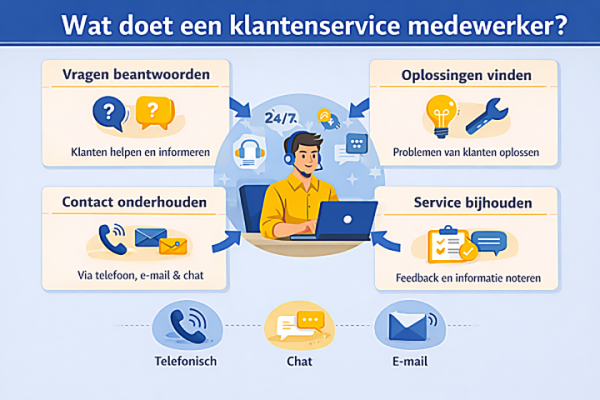 Wat doet een klantenservice medewerker