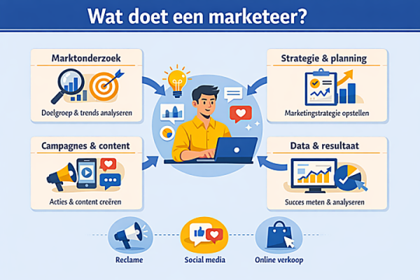 Alles over het beroep marketeer Wat doet een marketeer