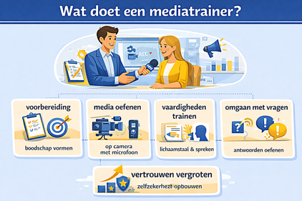 Wat doet een mediatrainer
