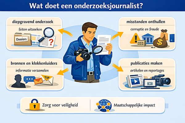 Alles over het beroep onderzoeksjournalist Wat doet een onderzoeksjournalist