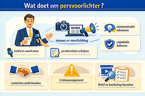 Alles over het beroep persvoorlichter Wat doet een persvoorlichter