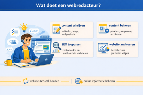 Alles over het beroep webredacteur Wat doet een webredacteur