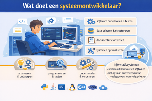 Alles over het beroep systeemontwikkelaar Wat doet een systeemontwikkelaar