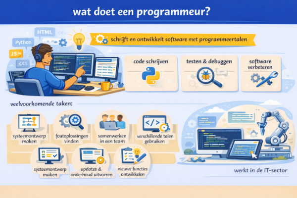 Alles over het beroep programmeur Wat doet een programmeur