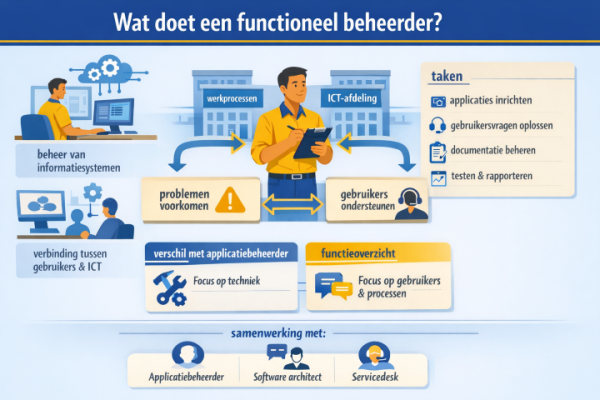 Alles over het beroep functioneel beheerder Wat doet een functioneel beheerder