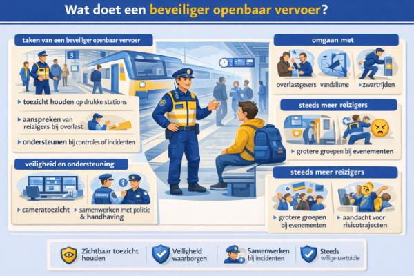 Wat doet een beveiliger openbaar vervoer