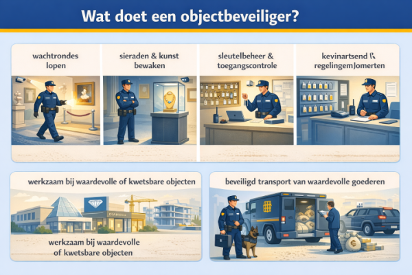 Alles over het beroep objectbeveiliger Wat doet een objectbeveiliger