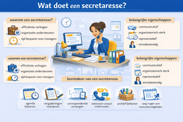 Alles over het beroep secretaresse Wat doet een secretaresse
