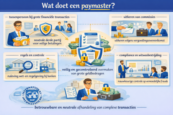Alles over het beroep paymaster Wat doet een paymaster