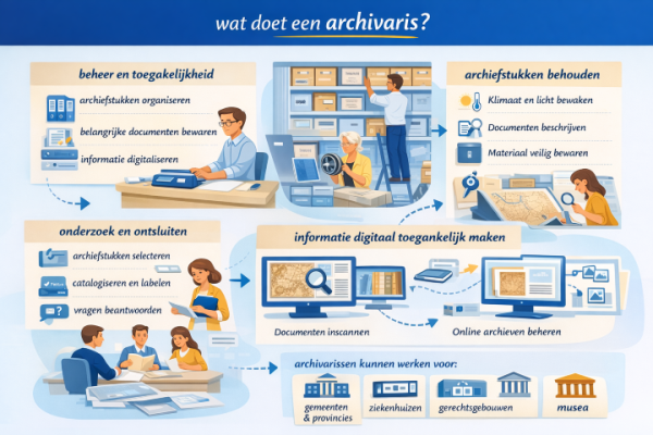 Alles over het beroep archivaris Wat doet een archivaris