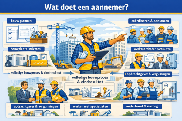 Alles over het beroep aannemer Wat doet een aannemer