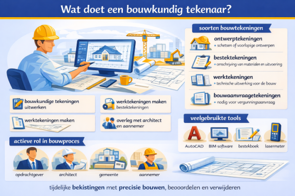 Wat doet een bouwkundig tekenaar