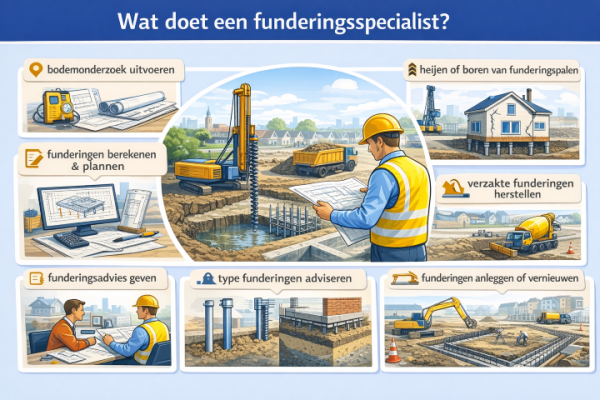Alles over het beroep funderingsspecialist Wat doet een funderingsspecialist
