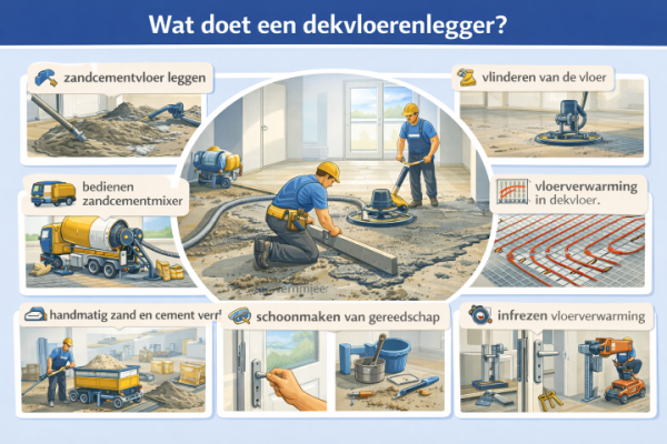 Alles over het beroep dekvloerenlegger Wat doet een dekvloerenlegger