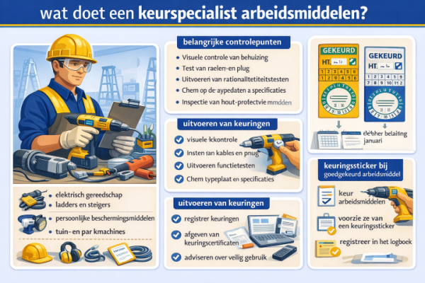 Alles over het beroep keurspecialist arbeidsmiddelen Wat doet een keurspecialist arbeidsmiddelen