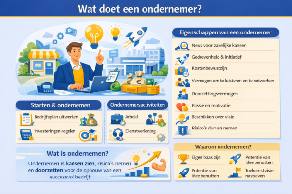 Alles over het beroep ondernemer Wat doet een ondernemer