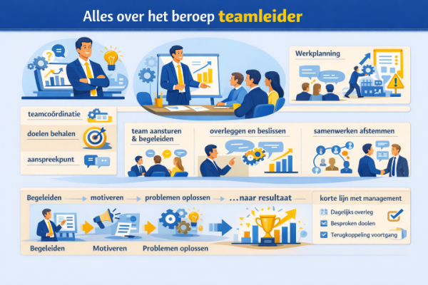 Alles over het beroep teamleider Wat doet een teamleider